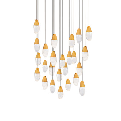 Martini 25 Light Crystal LED Multi-Light Pendant