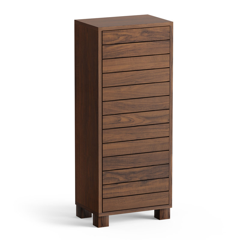 Chester Freestanding Bathroom Cabinet, Dark Wood