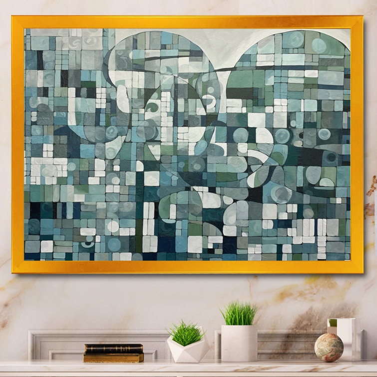 Ivy Bronx Kamare Blue And Green Bohemian Medley On Canvas Print