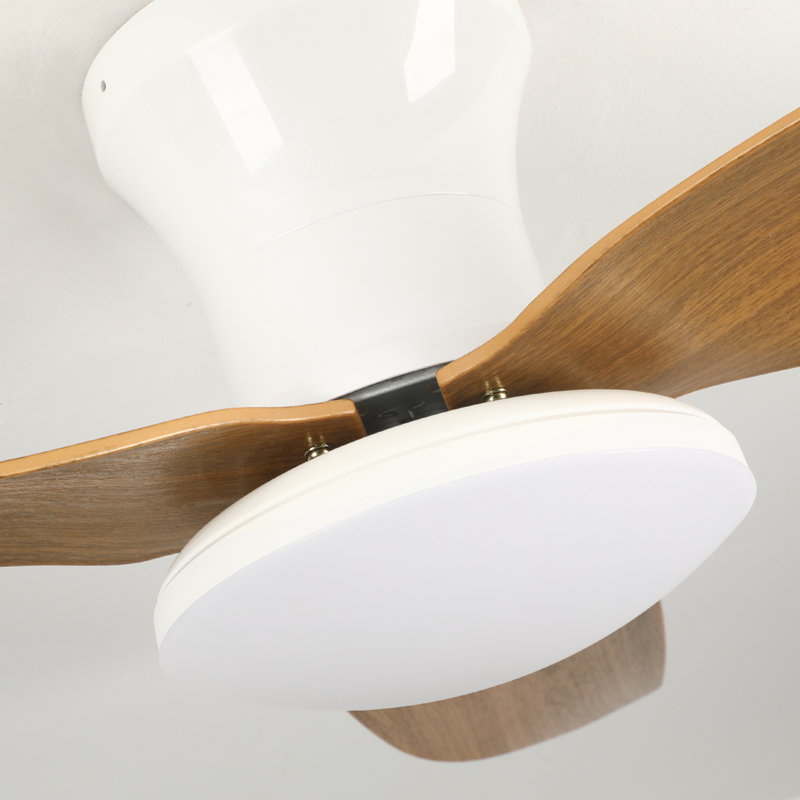 Karlena 40'' ABS Blades Indoor Ceiling Fan with Dimmable LED Light Kit & Remote Control, 3 Color Temperatures, 6-Speed Quiet Reversible DC Motor, Timer
