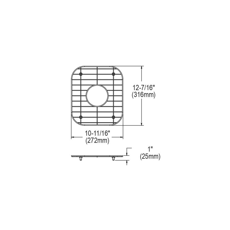 Dayton 11" x 12" Bottom Sink Grid