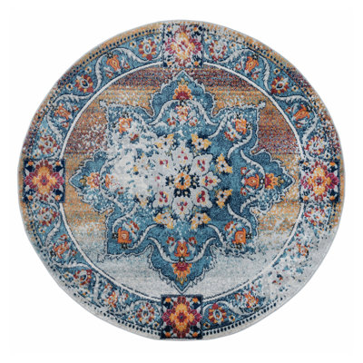 Tapis oriental gris / bleu Honig