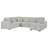 Kaddy Sleeper Sectional Sofa Storage Chaise Grey-1320798390