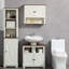 Meuble-lavabo à piédestal simple 23,50 po avec base de meuble-lavabo simple 23,50 po