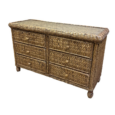 Debolt Wicker 54'' W 6 - Drawer Dresser