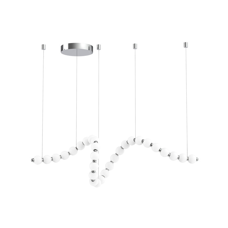 28 - Light Dimmable LED Linear Chandelier