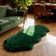 Cozy Thick Green Faux Sheepskin Area Rug