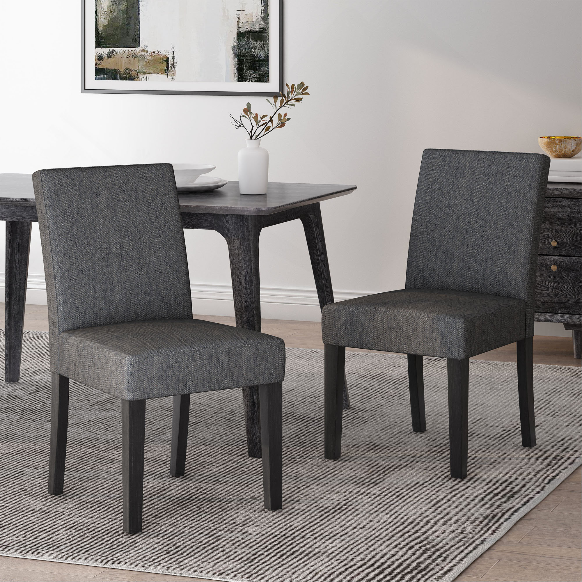 Latitude Run® Set Of 2 Modern Upholstered Dining Chairs - Wayfair Canada