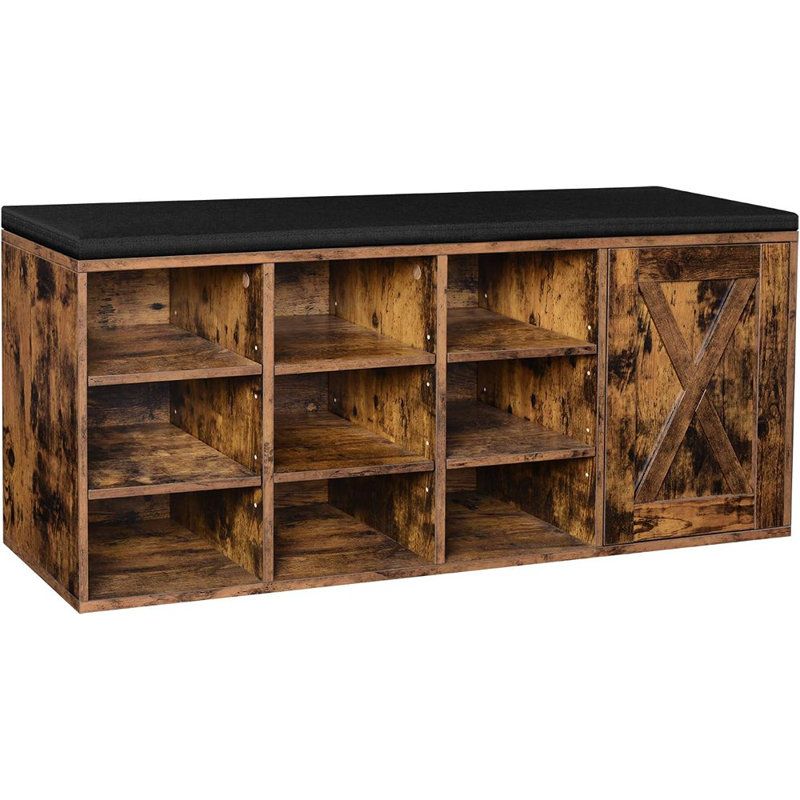 9 Pair Shoe Storage Bench