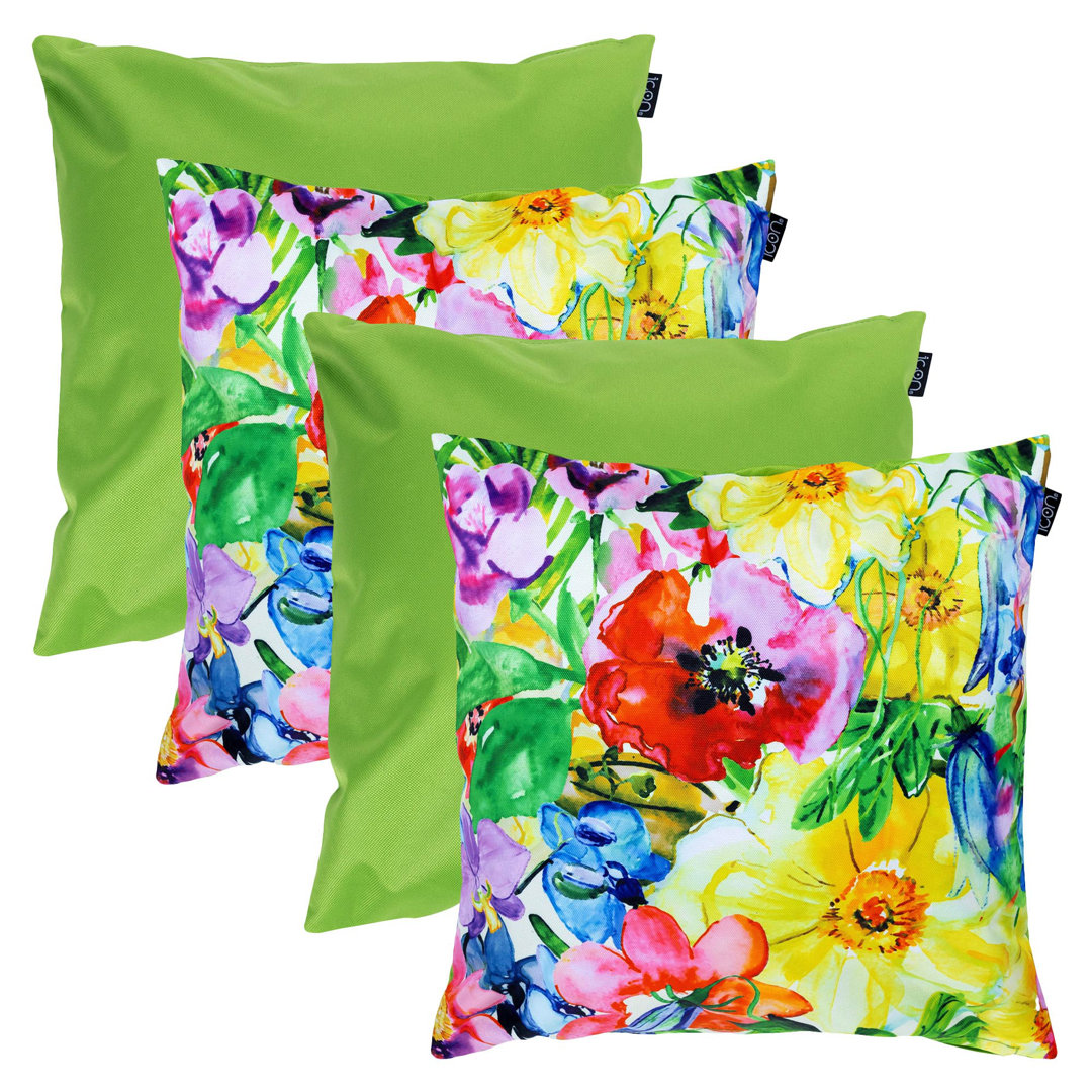 Indoor / Outdoor Abstract Multi Square Cushion