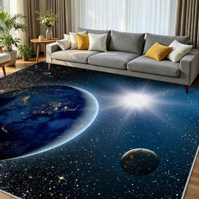 Tapis lavable transparent lavable à la machine Sunrise