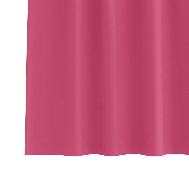 Curtains With Curtains 2 Pcs Polyester, Bright Pink, 140cm Width x 245cm Drop