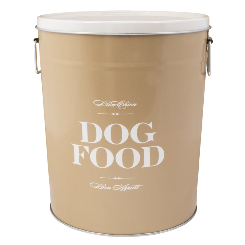 Bon Chien Metal Food Storage Container, small, Black