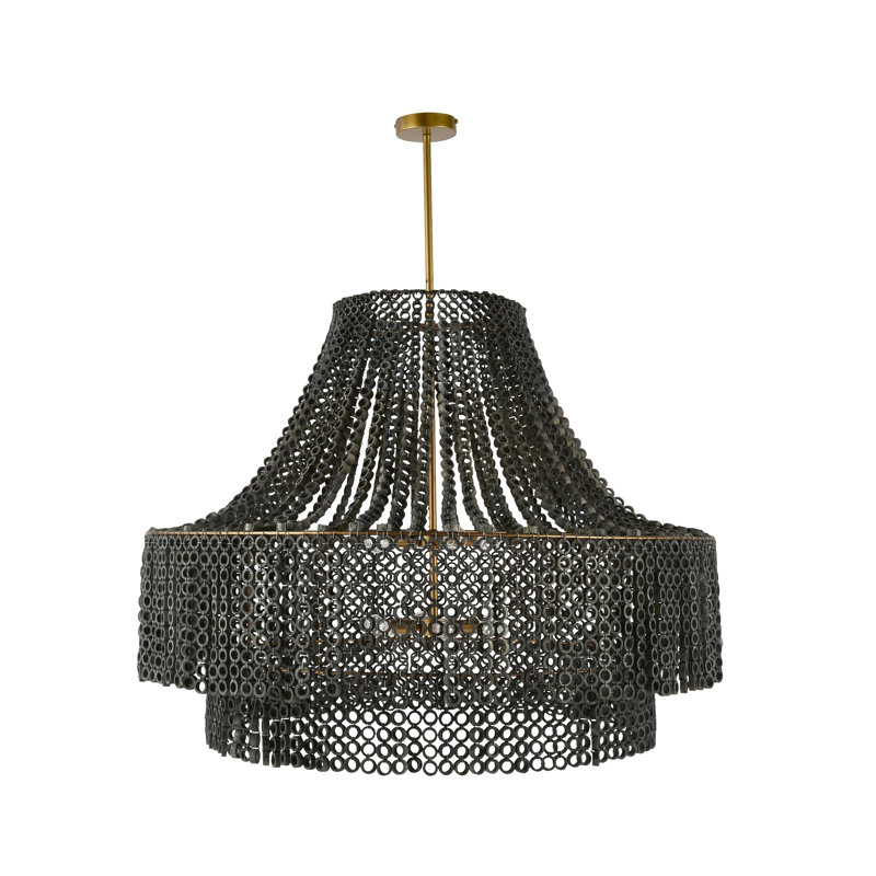 Hannie Large Chandelier, Gray Wash