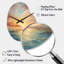 Océan coucher de soleil céleste symphonie - coucher de soleil asymétrique horloge murale-105482718