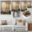 «Beige Industrial Minimalist Bath» - art mural en métal pour salle de bain-101155293