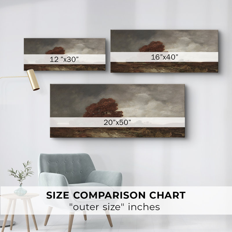 Série paysage - CDXL III - Toile tendue avec châssis - Prêt à accrocher, H 12 po x l 30 po