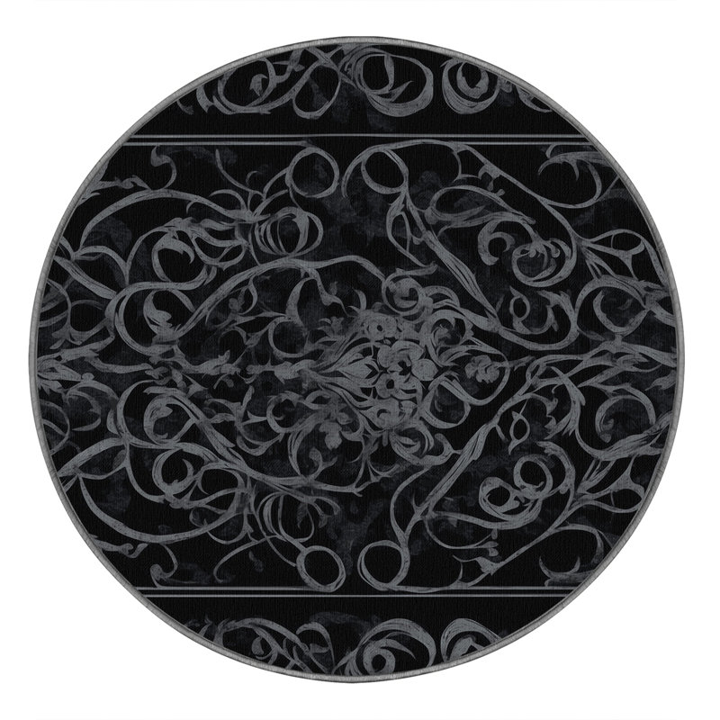 Whispering Shadows Rug, Round 4'