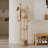 Solid Wood Rotary Coat Rack, Freestanding Coat Rack With 3 Shelves And 9 Hooks, Coat Tree For Bedroom, Entryway, Livingroom, Coat Hanger Stand For Coats, Scarves, Handbags (Natural)-1972169054