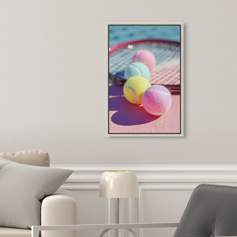 Candy Court Print by Oliver Gal, 31"H x 21"W, Silver Floater Frame