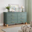 Commode double 6 tiroirs en bois robuste-1866298860