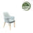 Odetta 18.32'' H Velvet Upholstered Armchair-2074198773