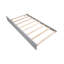 Lits simples peu encombrants avec structure et lit gigogne en bois gris pour les chambres modernes
