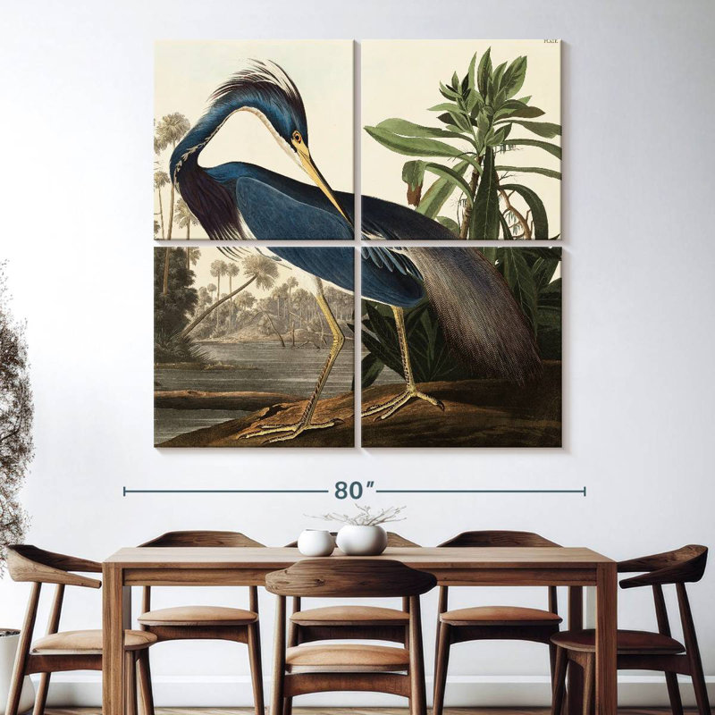 Brampt Louisiana Heron, 74" H x 74" W
