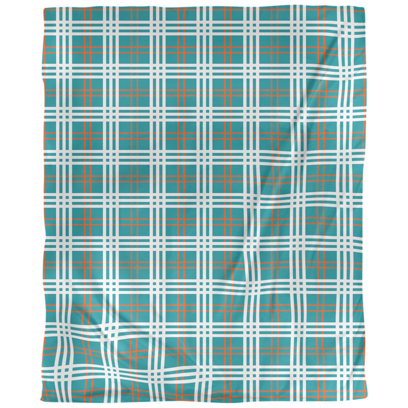 Housse de couette simple Miami football Luxury, Microfibre, Housse de couette simple TG, Turquoise / orange / blanc