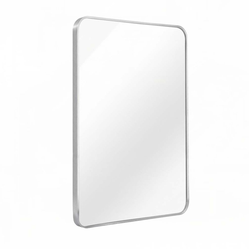 Miroir, Argent argent, 24 po x 36 po, Rectangulaire
