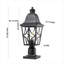 Luminaire extérieur pour lampadaire, boîtier en aluminium imperméable avec verre, éclairage de terrasse pour poteau de clôture pour le jardin, le patio, l'allée