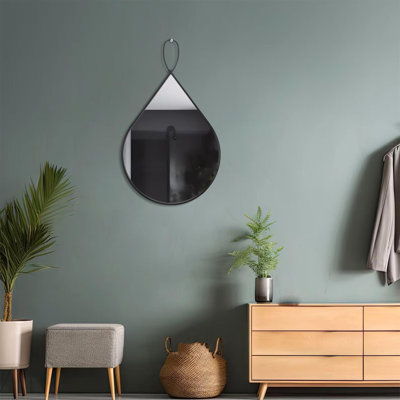 Teardrop Shaped Hanging Mirror