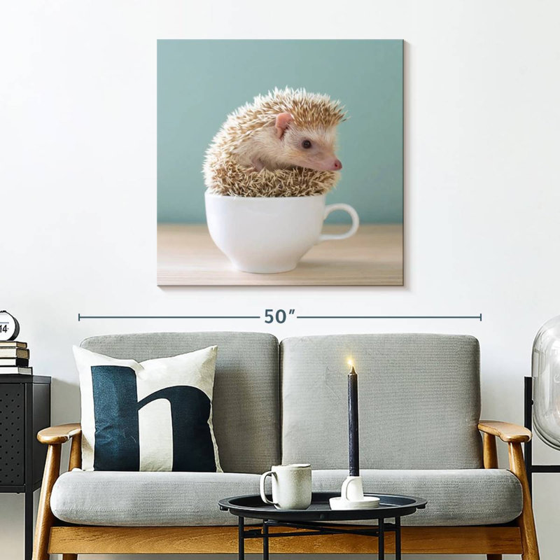 Crowle Hedgehog dans une tasse de thé, H 30 po x l 30 po