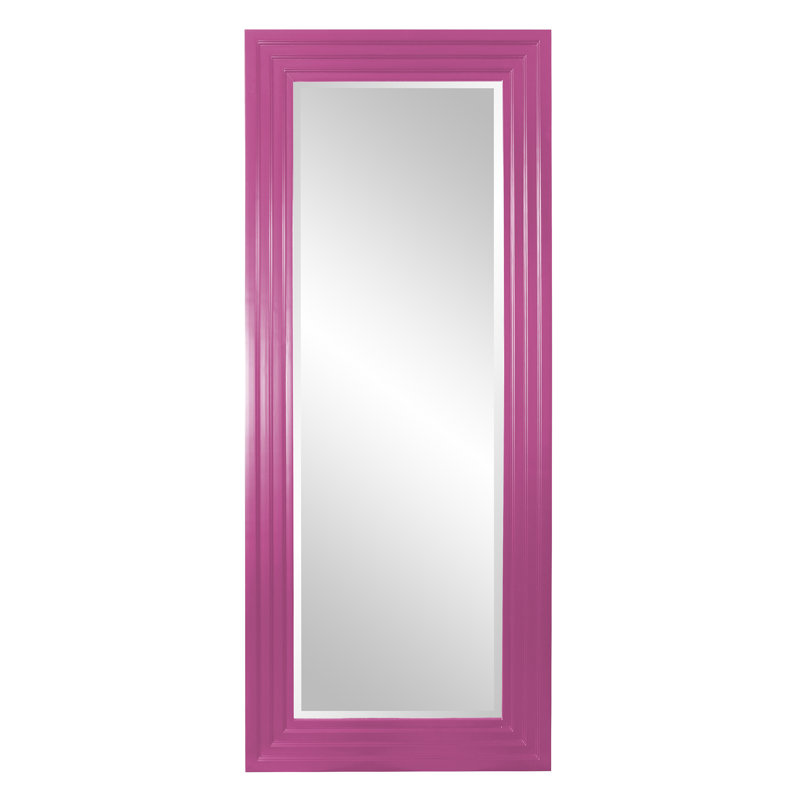Miroir pleine longueur Amy, 82 po x 34 po, Rose vif