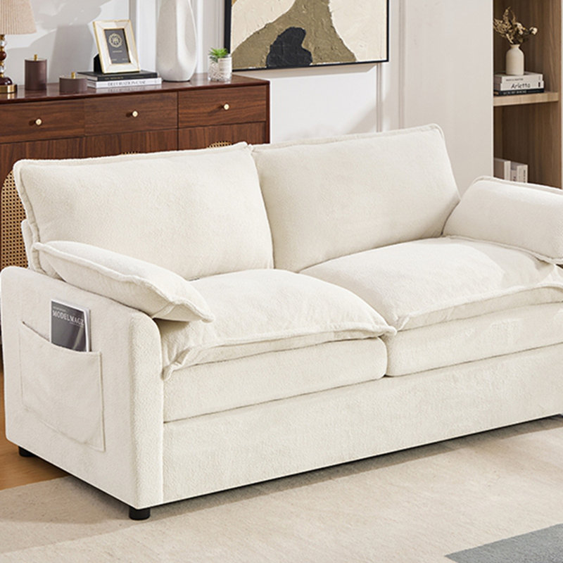 Canapé moderne, Beige, 2 places