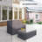 Rattan Wicker Patio Furniture Covers For Outdoor Daybed And Ottoman
