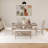 6-Piece Wood Half Round Dining Table Set Kitchen Table Set-1094515486