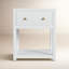 Table de chevet à 1 tiroir de 21 po Celine, blanc texturé-861465783