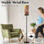 Lampe sur pied moderne avec télécommande, DEL à intensité variable et abat-jour ajustable, motif floral lumineux, idéal pour le salon, la chambre ou le bureau.