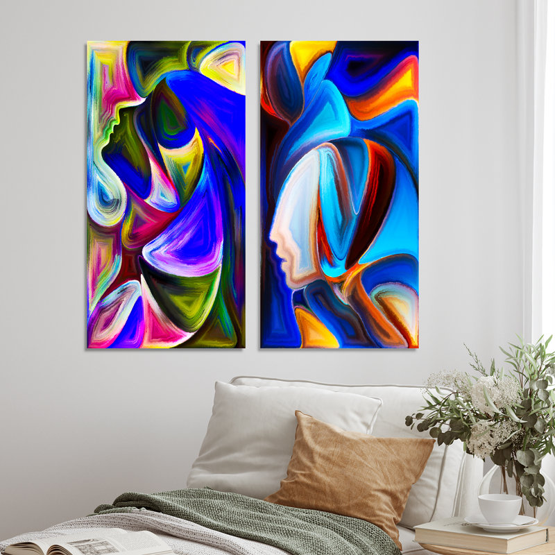 «Spirit Composition II», ensemble de 2 impressions sur toile, Toile tendue, 20" H x 24" W x 1" D