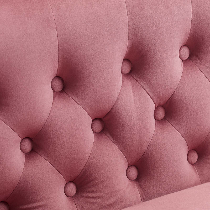 Modway Prospect Upholstered Armchair, Dusty Rose Velvet