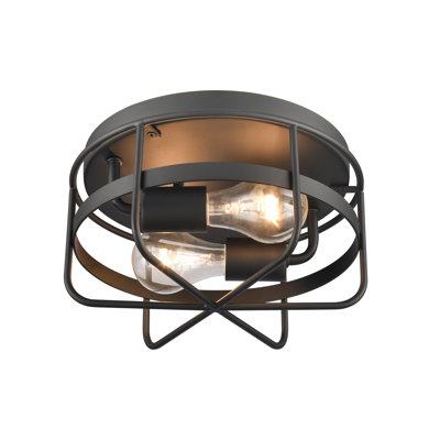 Gael 10'' Wide 2-Light Flush Mount - Matte Black