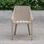 Chaise de salle à manger d'extérieur en osier Amey