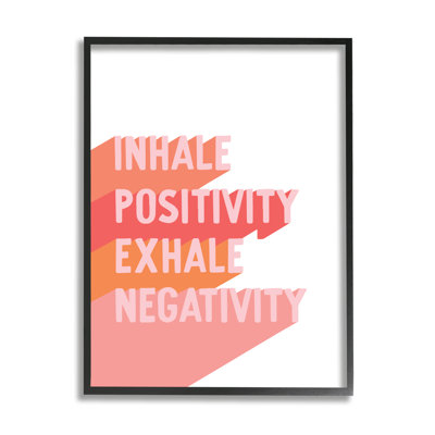 Inhaler «Pose», «Exhale» par «Motivation» - art textuel