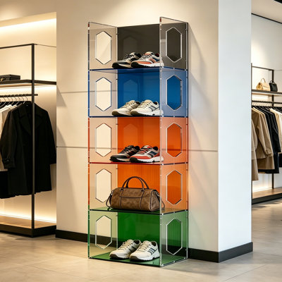 Color Block Acrylic Display Shelf