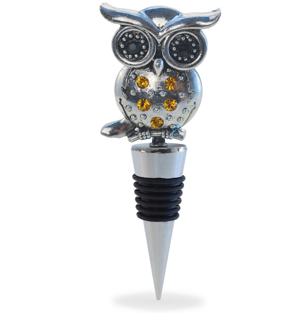 Gustin Owl Wine Bottle Stopper Winston Porter