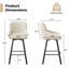 Swivel Counter Stool with Metal Frame-999654538