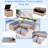 6-piece All Weather Pe Rattan Sofa Set With Adjustable Seat, Storage Box, Removable Covers And Tempered Glass Top Table