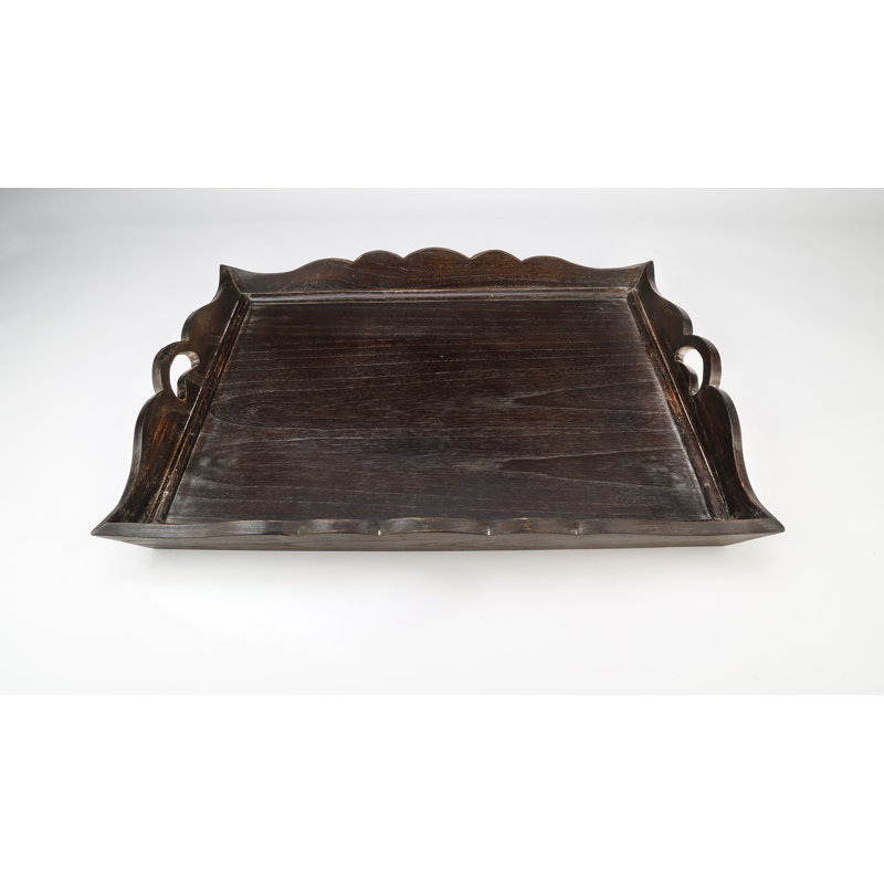 Ensemble de plateaux de service 3 pièces Kadence, Marron foncé