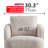 Upholstered Swivel Barrel Chair-557864409